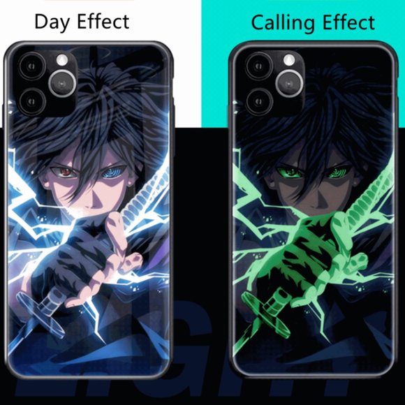 iPhone 13 | LED Smart Luminous Tempered Glass iPhone Case - Anime Design - Picture 3 of 7